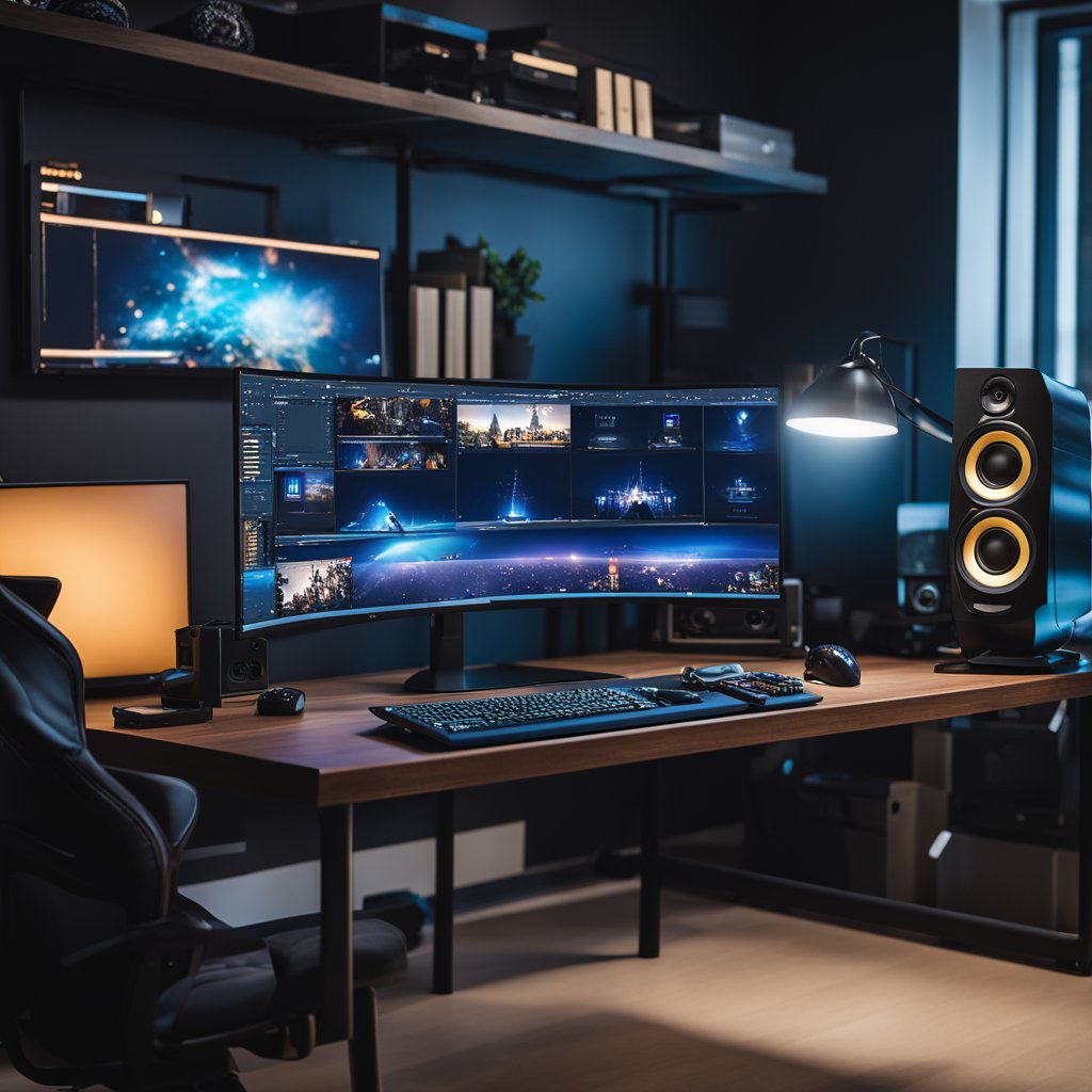 gaming monitor with speakers
