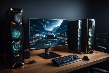 gaming pc with monitor