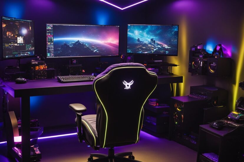 gaming chair in room